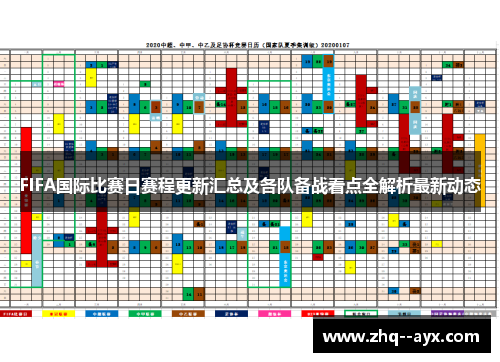 FIFA国际比赛日赛程更新汇总及各队备战看点全解析最新动态 FIFA国际比赛日赛程更新汇总及各队备战看点全解析最新动态
