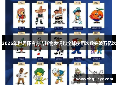 2026年世界杯官方吉祥物表情包全球使用次数突破五亿次